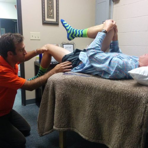 Just another day at the office analyzing hip extension and determining how to increase range of motion.